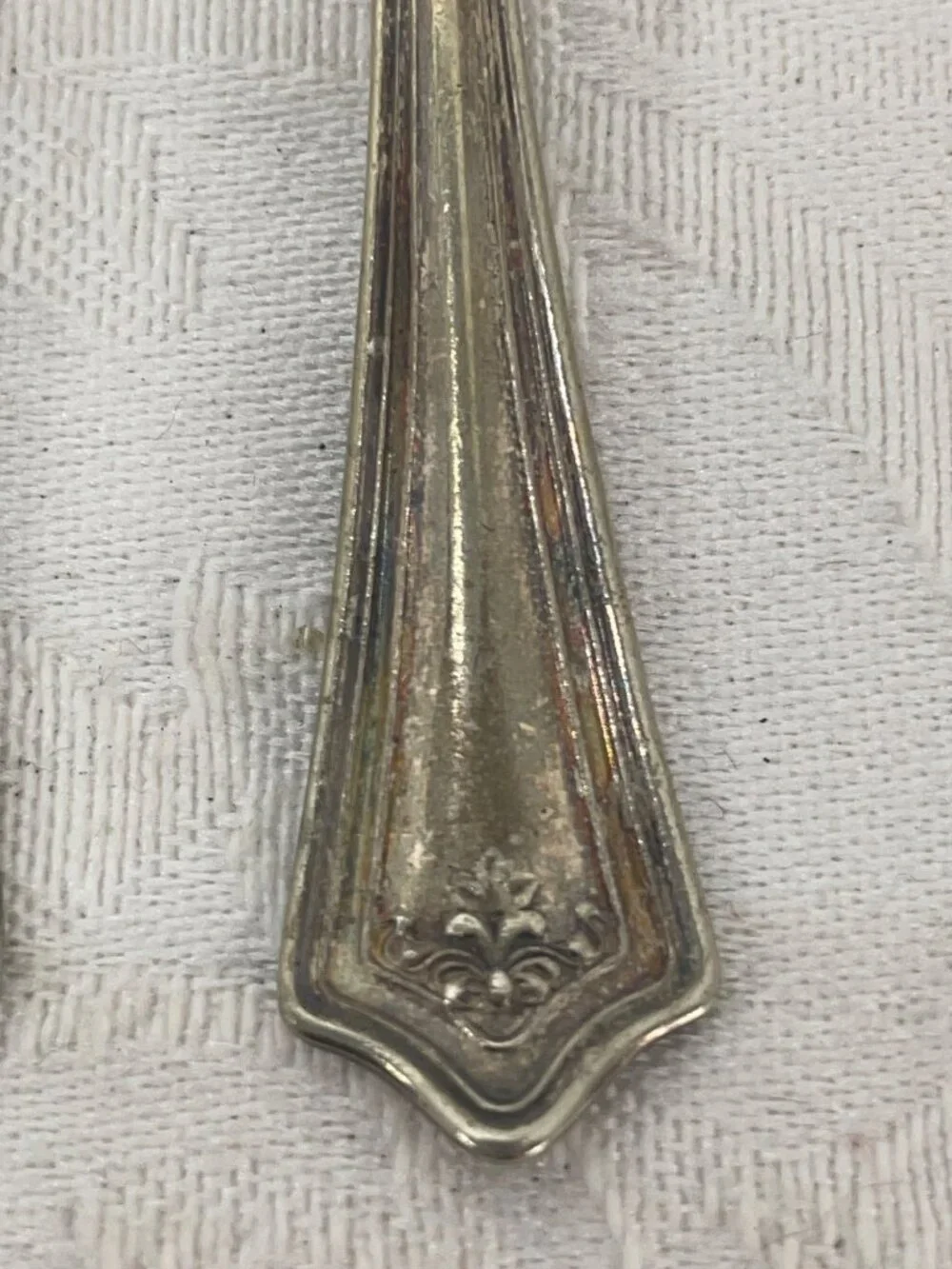 Childs Size Spoon and Fork Antique Elizabeth Silverplate 1918 Wm A. Rogers Mfg.